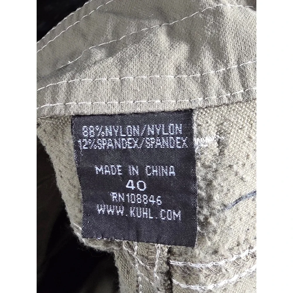 Kuhl Born In The Mountains Mens Khaki Hiking Shorts Sz 36 Utility Cargo Gorpcore